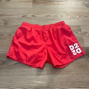 DSQUARED2 Red Swim Shorts 14Y